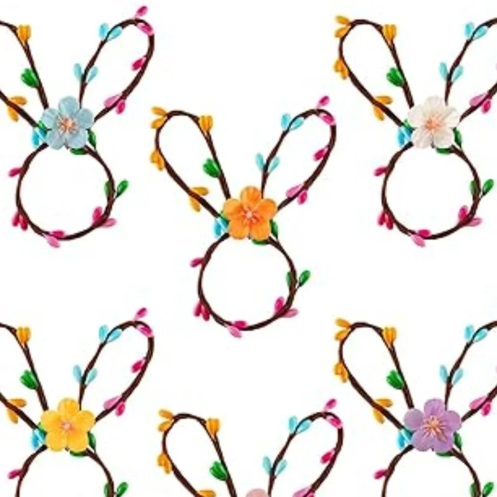 6 Handmade Easter Bunny Napkin‎ Holder Rings